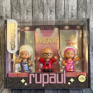 Fisher-Price Little People RuPaul Figure Set - Pink, Purple, Red
